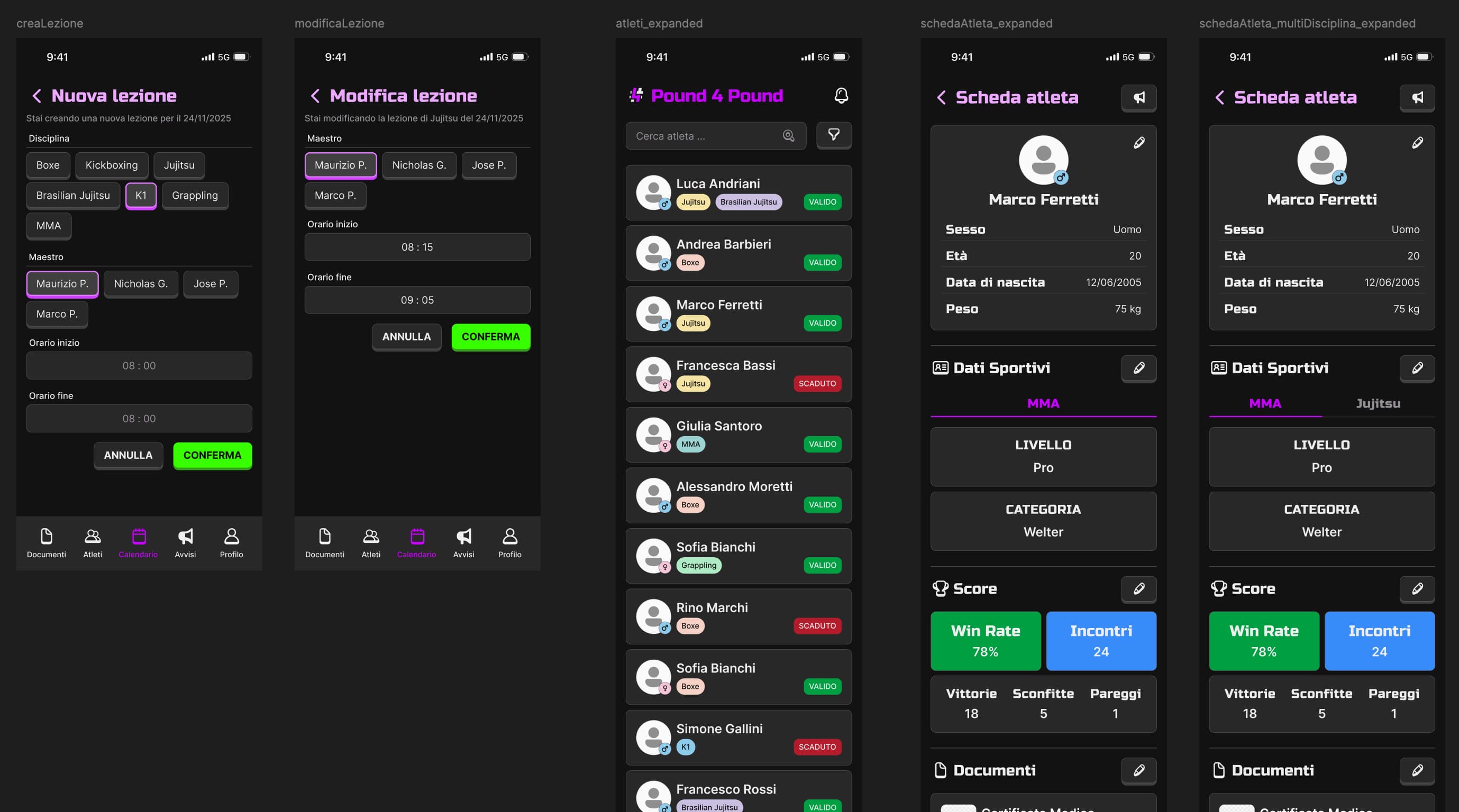 Progetto studente: Pound4Pound