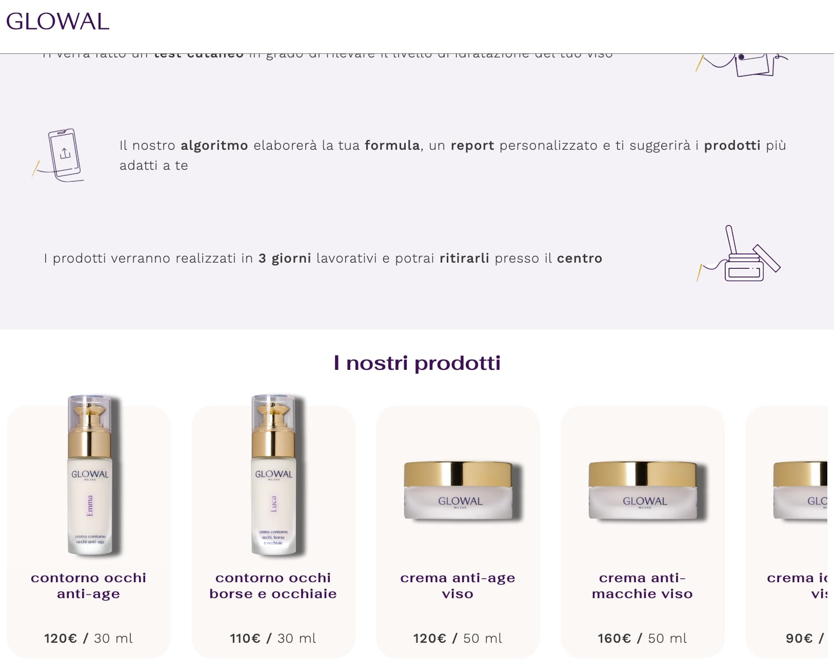 The live site: how it works, then the products
